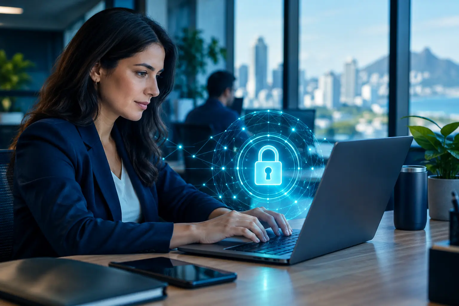 Proteção digital de computadores e rede empresarial